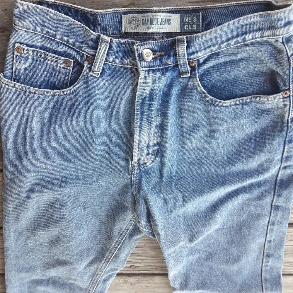 Vintage Jeans The Gap Boot Cut Straight Leg All Cotton Womens Denim B - Picture 6 of 9